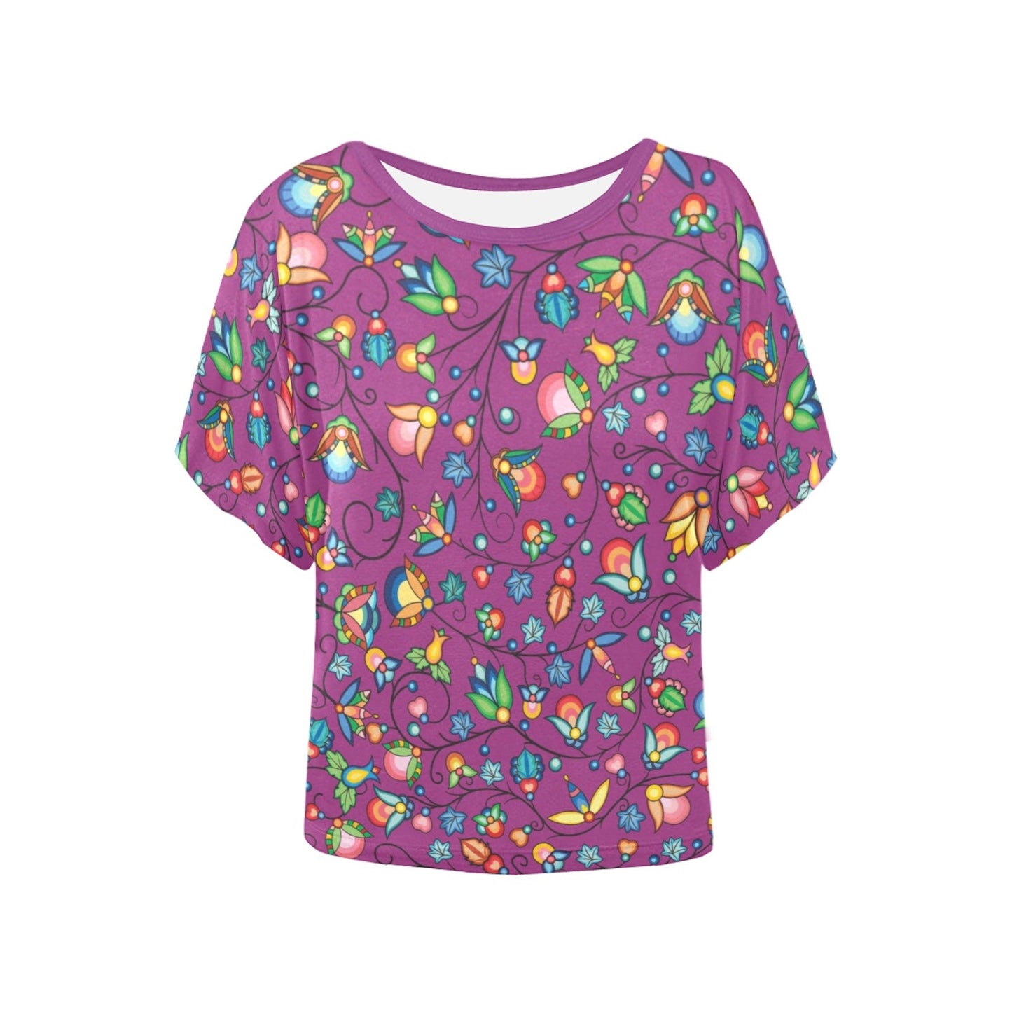 Prairie Plains Spirit Berry Soup Women's Batwing-Sleeved Blouse T shirt