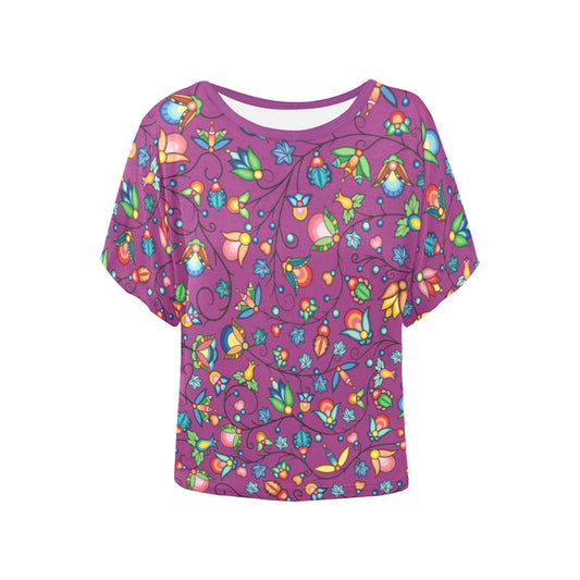 Prairie Plains Spirit Berry Soup Women's Batwing-Sleeved Blouse T shirt