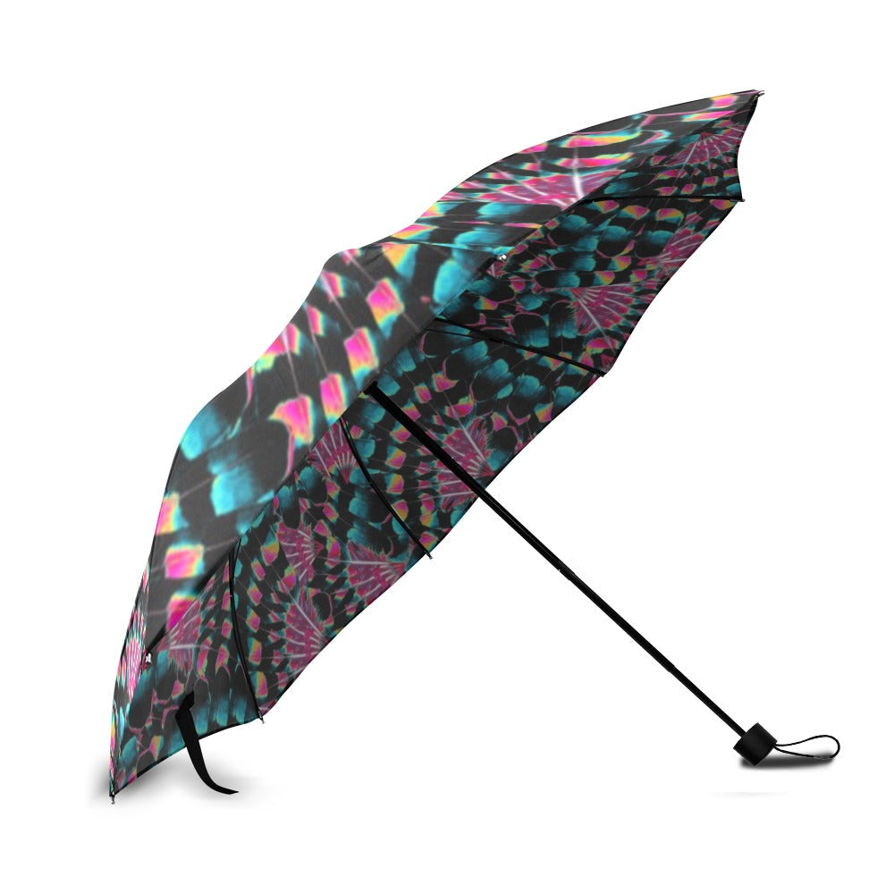 Hawk Feathers Heat Map Foldable Umbrella