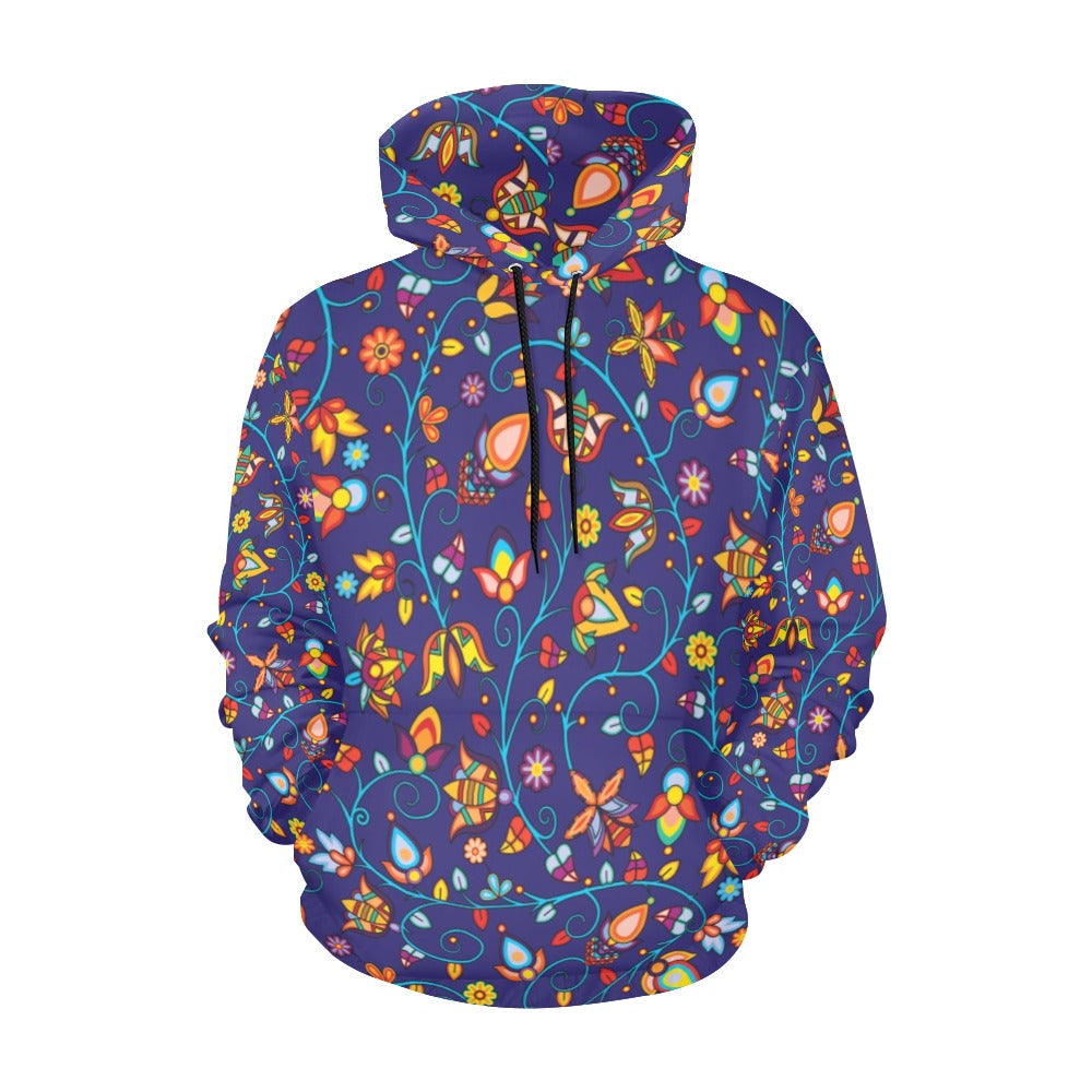 Thorny Path Blue Hoodie for Women