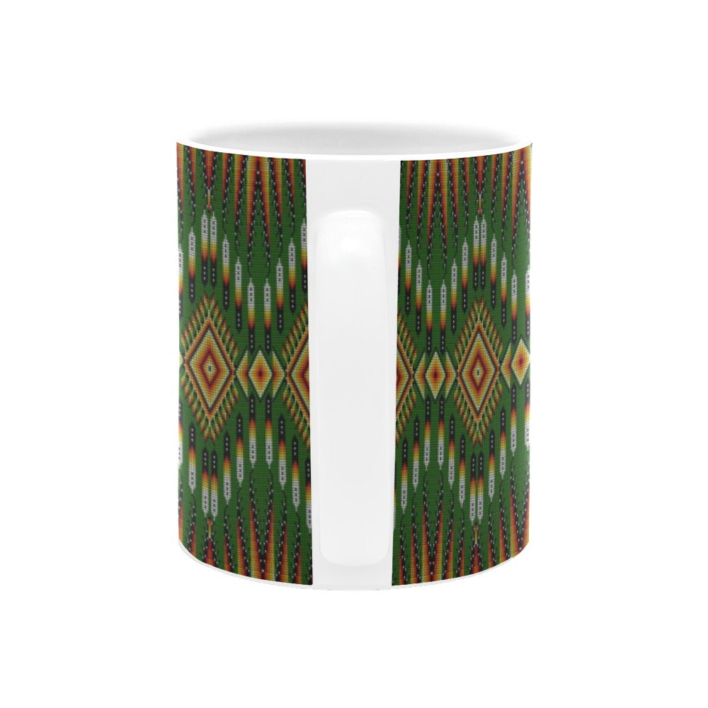 Fire Feather Green Mug