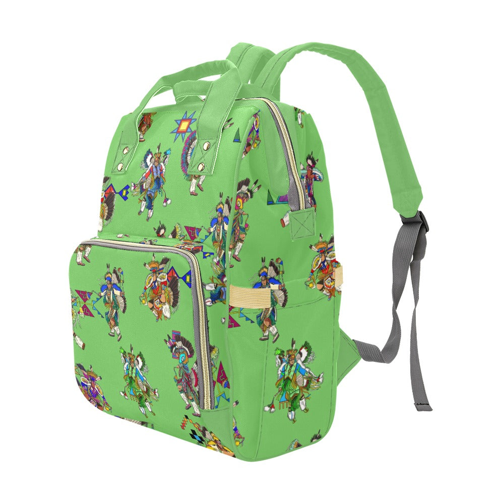 Men's Fancy Dancers Grass Multi-Function Diaper Backpack
