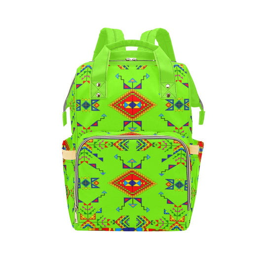 Buffalo Jump Neon Green Multi-Function Diaper Backpack