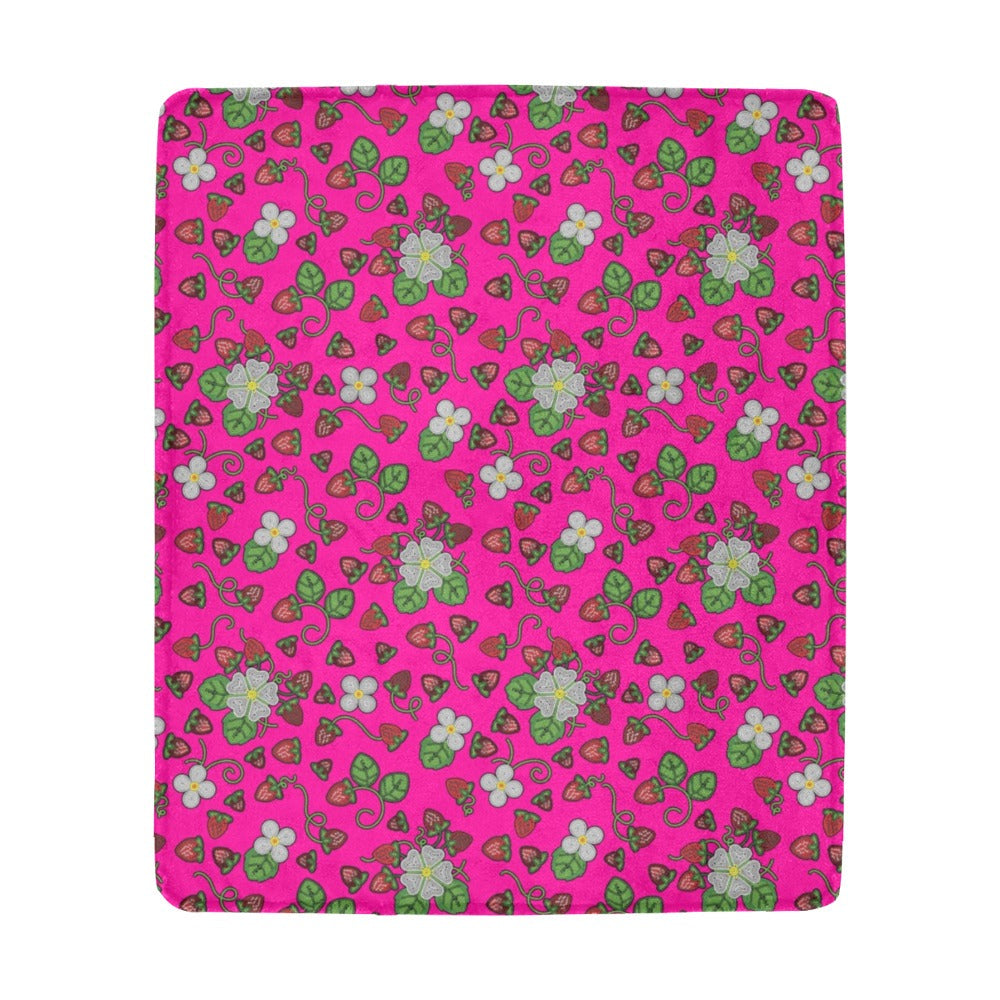 Strawberry Dreams Large Micro Fleece Blanket