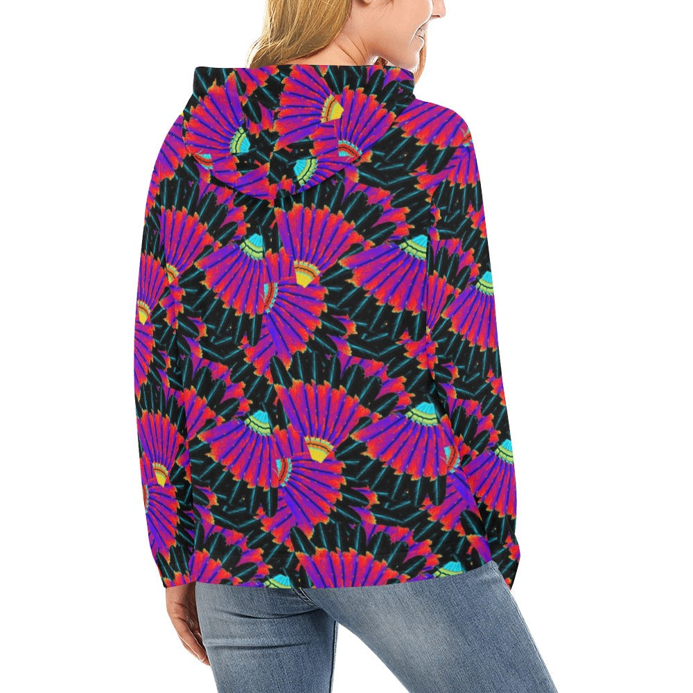 Eagle Feather Remix Hoodie for Women