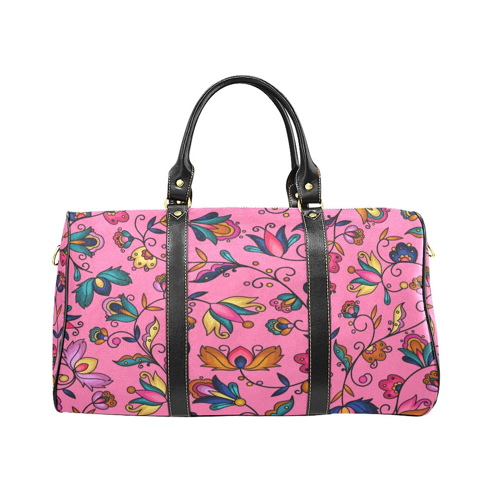 Copper Prairie Petals Pink Large Travel Bag