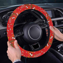 Load image into Gallery viewer, Willow Bee Cardinal Steering Wheel Cover with Elastic Edge
