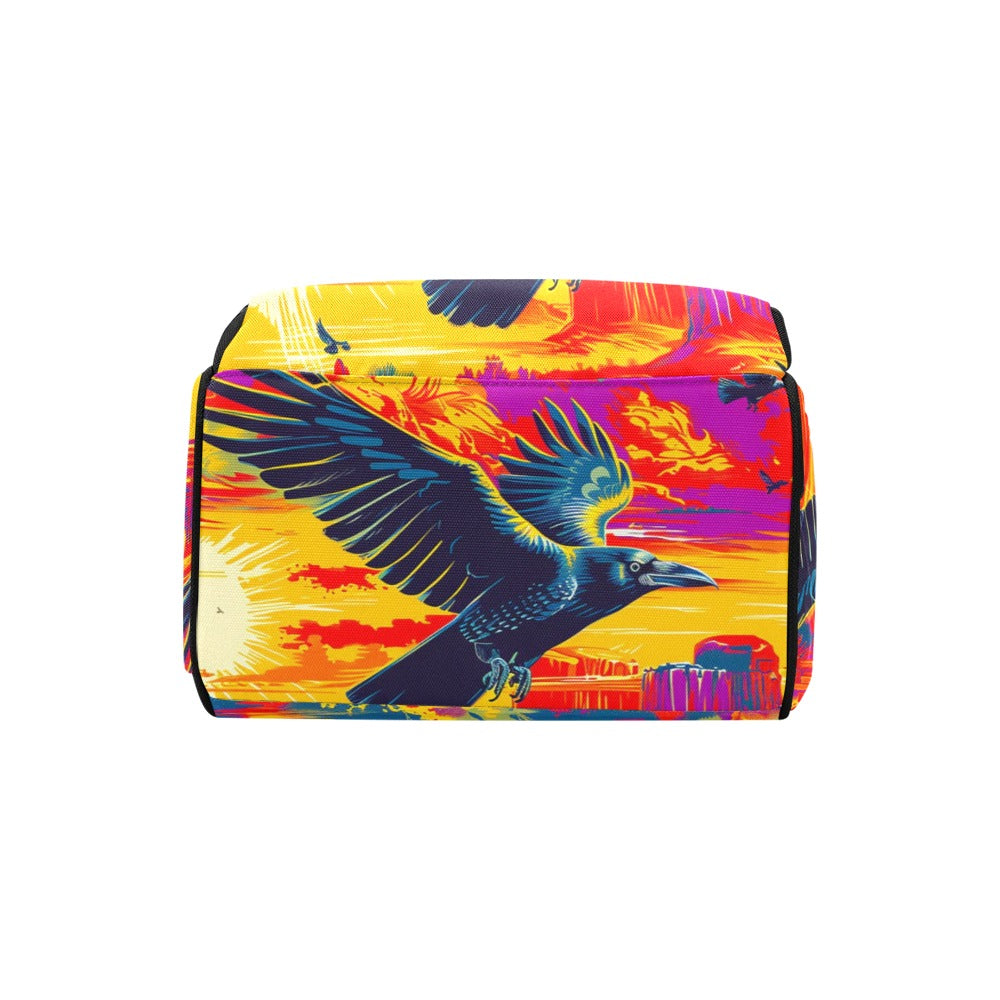 Crow Spreads His Wings Diaper Bag