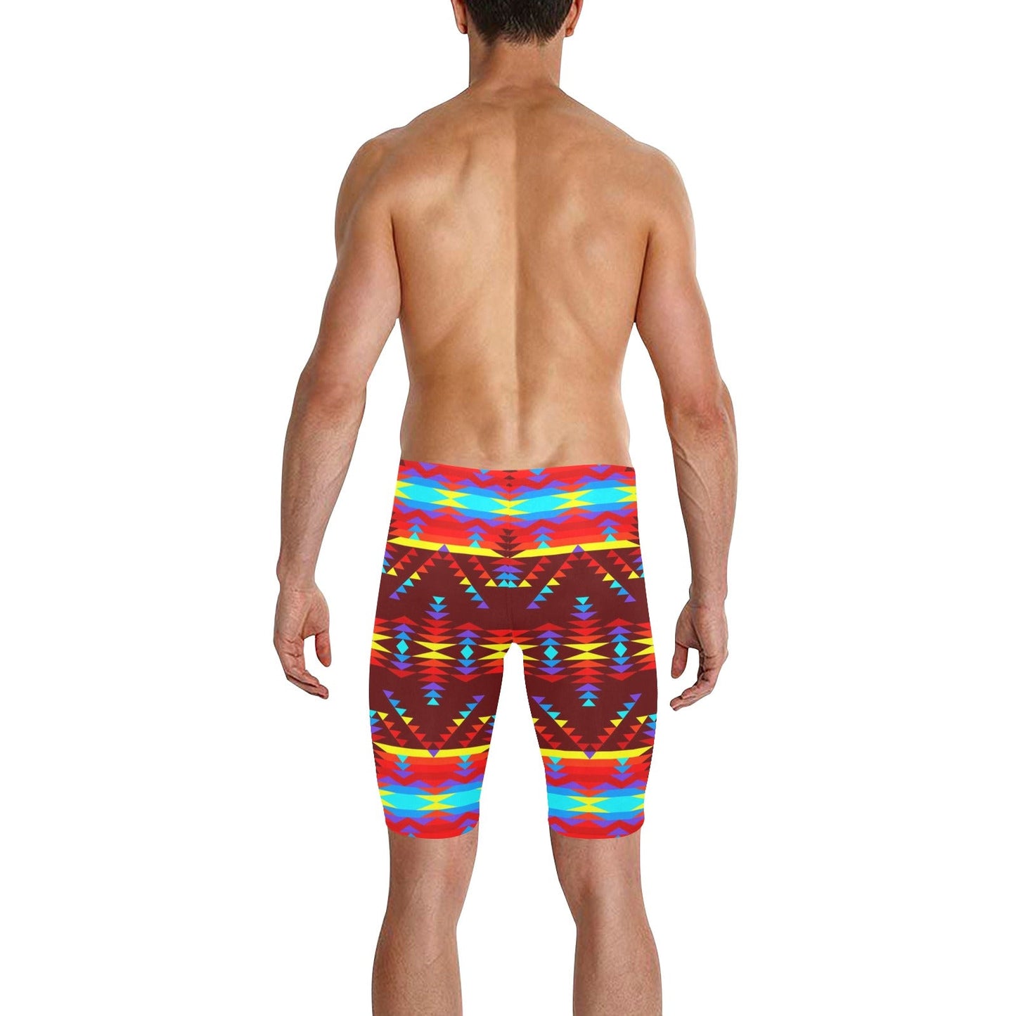 Visions of Lasting Peace Men's Knee Length Swimming Trunks