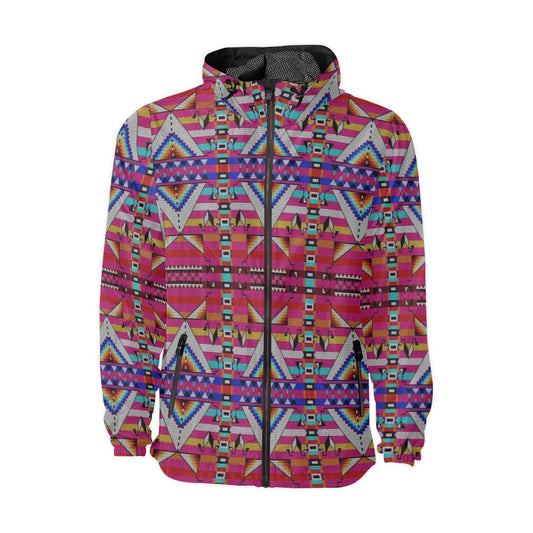 Medicine Blessing Pink Men's Windbreaker
