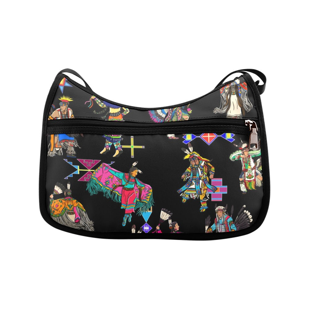 Grand Entry Dancers Black Crossbody Bag