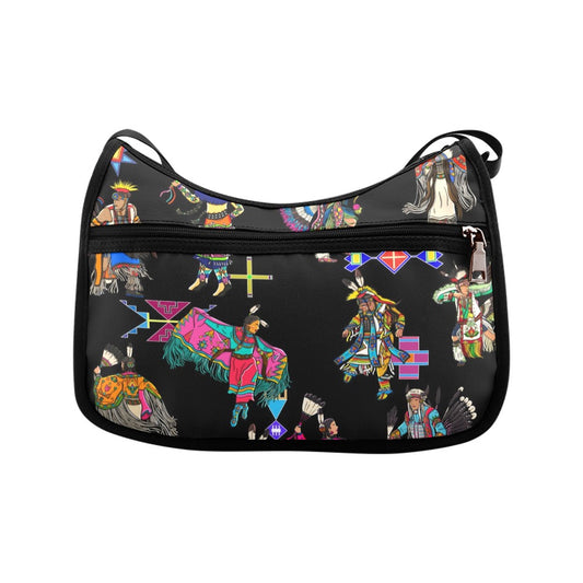 Grand Entry Dancers Black Crossbody Bag