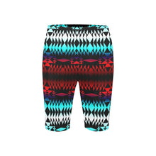 Load image into Gallery viewer, In Between Two Worlds Men&#39;s Knee Length Swimming Trunks
