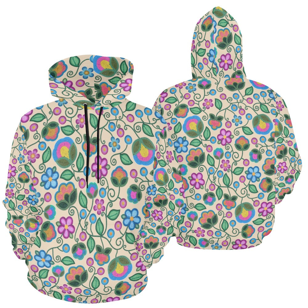 Turquoise Sunbeam Cream Hoodie for Women
