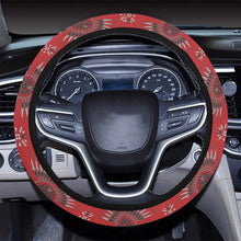 Load image into Gallery viewer, Evening Feather Wheel Blush Steering Wheel Cover with Elastic Edge
