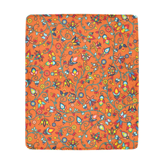 Thorny Path Orange Ultra-Soft Micro Fleece Blanket 50"x60"