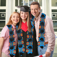 Load image into Gallery viewer, Real Bear Turquoise Graduation Stole

