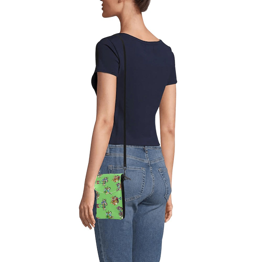 Men's Fancy Dancers Grass Small Cell Phone Purse