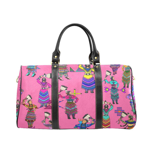 Women's Jingle Dancers Pink Large Travel Bag