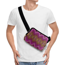 Load image into Gallery viewer, Fire Feather Pink Belt Bag
