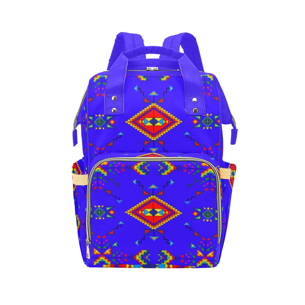 Buffalo Jump Blue Multi-Function Diaper Backpack