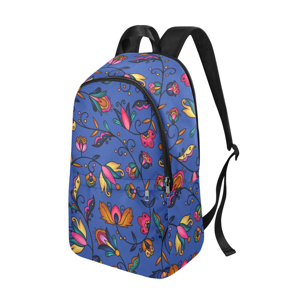 Copper Prairie Petals Blue Backpack