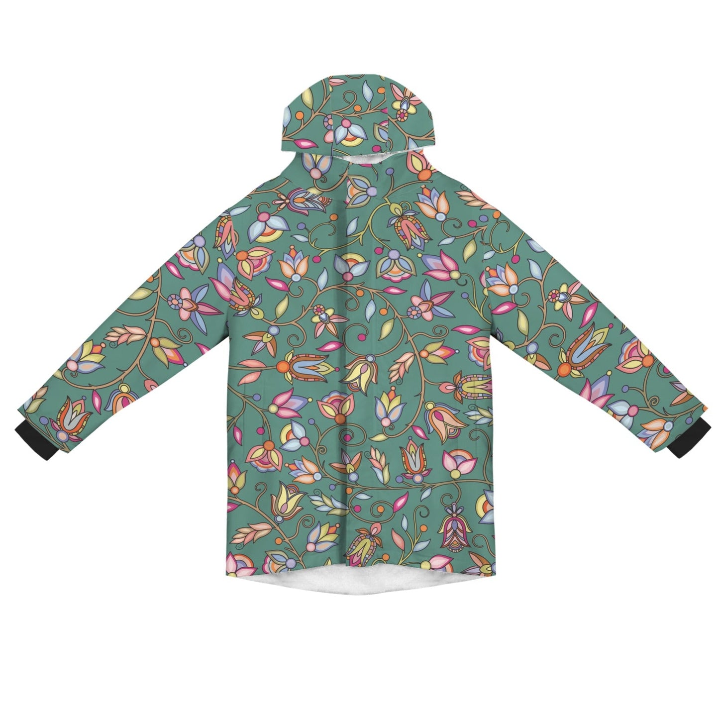 Buffalo Bloom Pond Reflection Unisex Sherpa Lined Hooded Coat