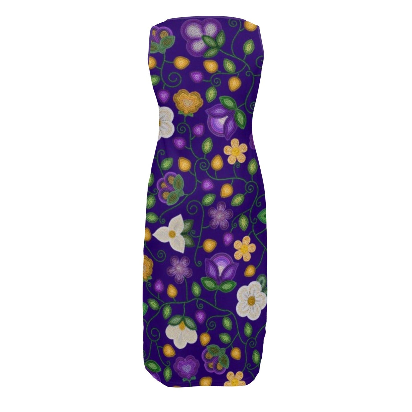 Midnight Moss Bloom Aubergine Phaedra Dress