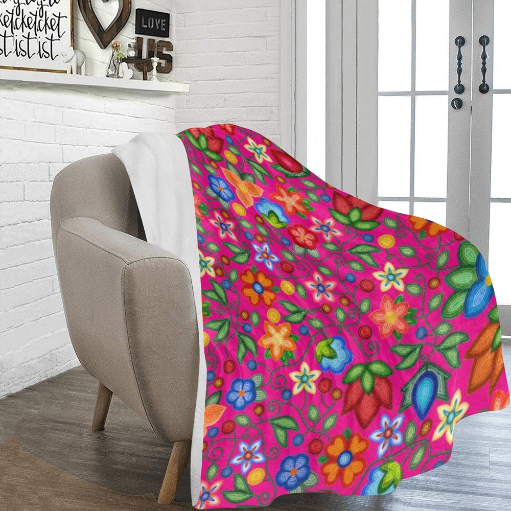 Morning Harmony Pink X-Large Micro Fleece Blanket