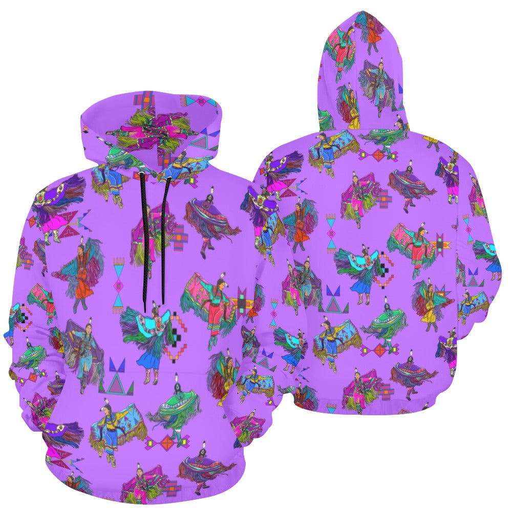 Women's Fancy Dancers Purple Hoodie for Women
