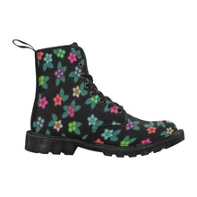 Load image into Gallery viewer, Berry Flowers Black Boots
