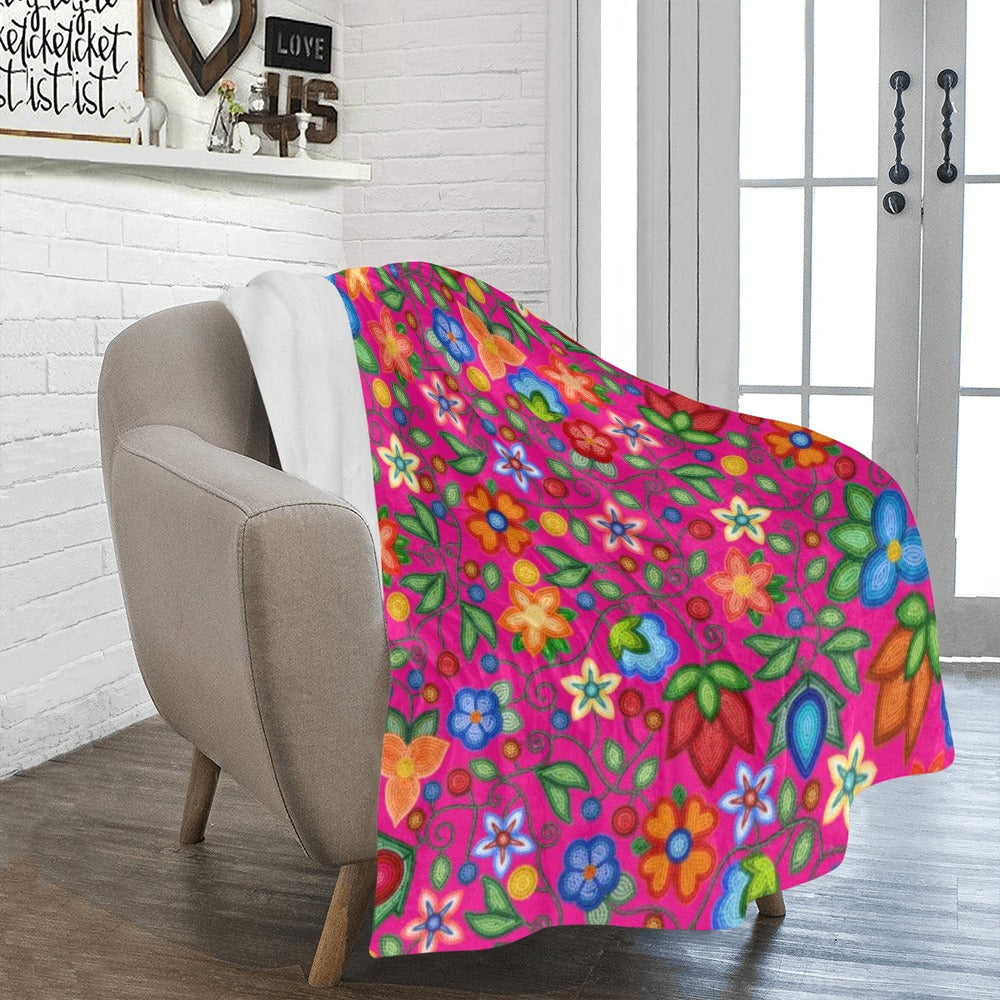 Morning Harmony Pink Large Micro Fleece Blanket