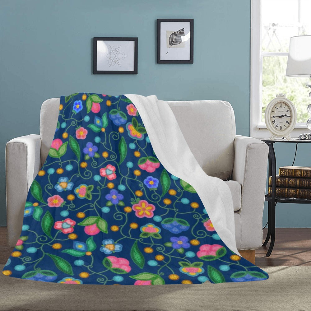 Skyberry Serenade Navy X-Large Micro Fleece Blanket