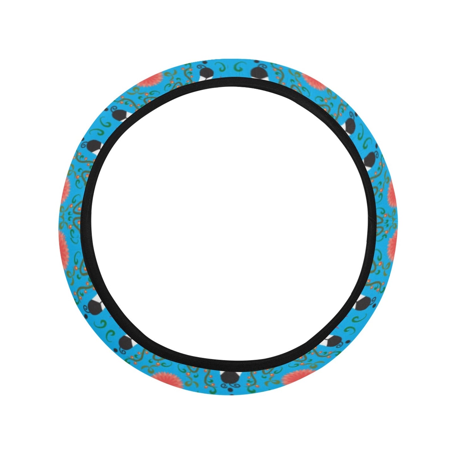 New Growth Bright Sky Steering Wheel Cover with Elastic Edge