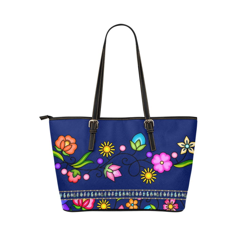 Grandmother Legacy Dark Blue Leather Tote