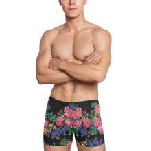 Load image into Gallery viewer, Kokum&#39;s Revenge Black Men&#39;s Swimming Trunks
