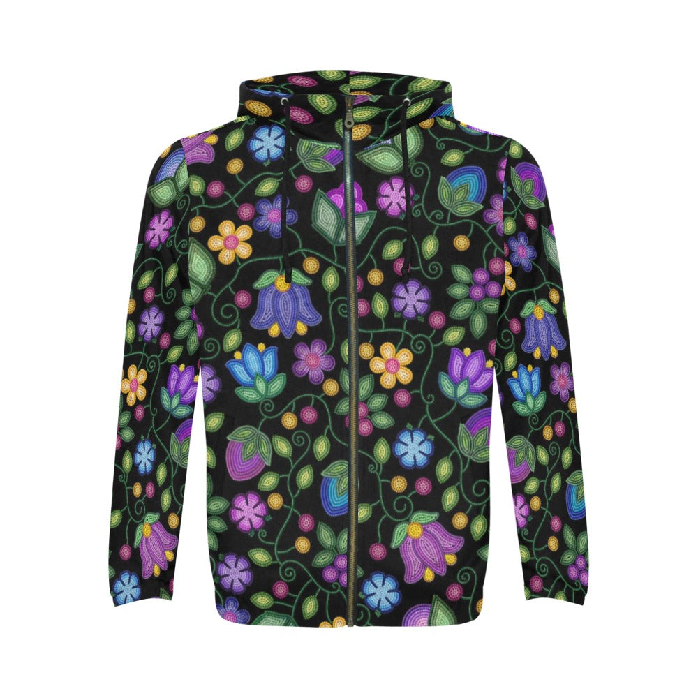 Bloom Uplift Black Zip Hoodie