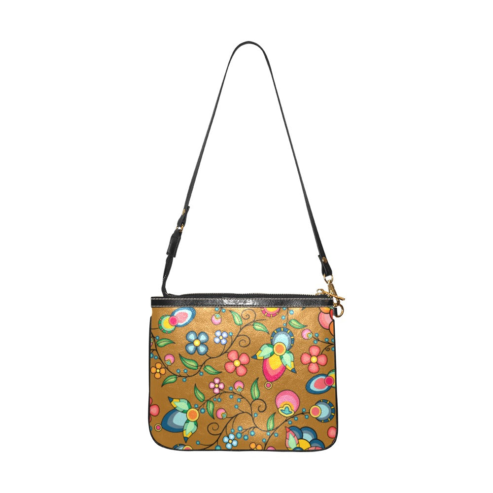 Floral Bounty Fall Leaves Small Shoulder Bag