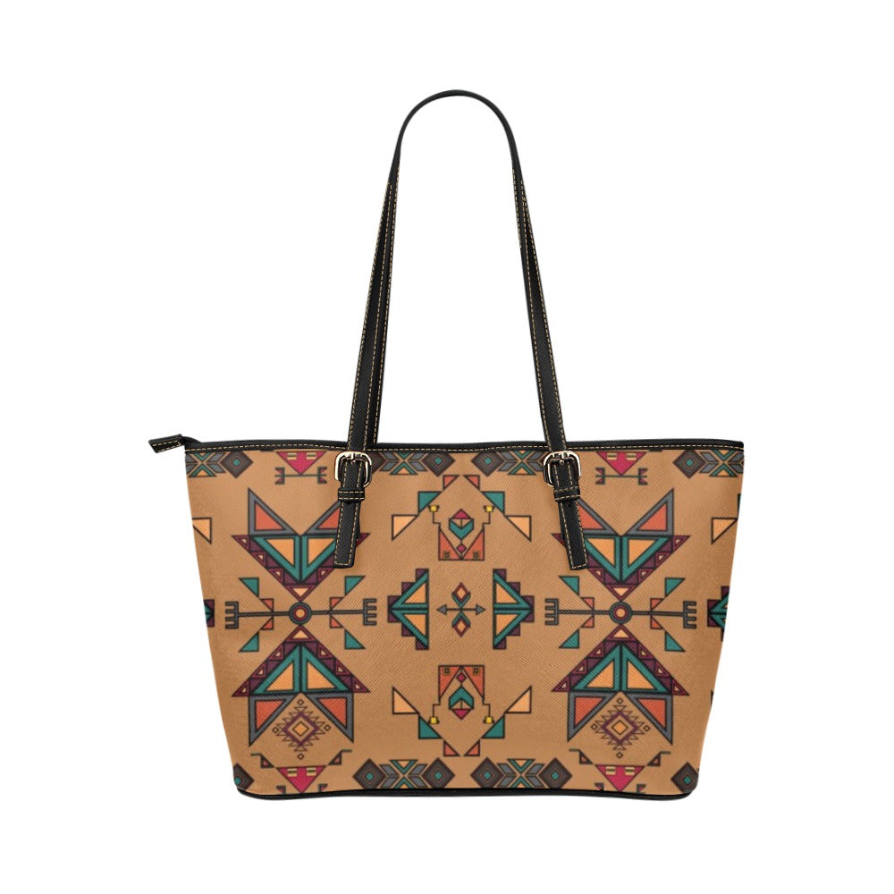 Arrow dawn Brown Leather Tote