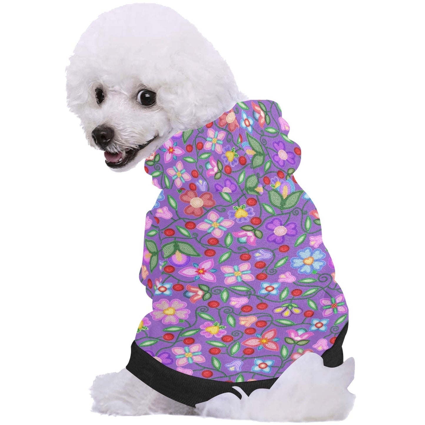 Petal Harmony Lavender Pet Hoodie