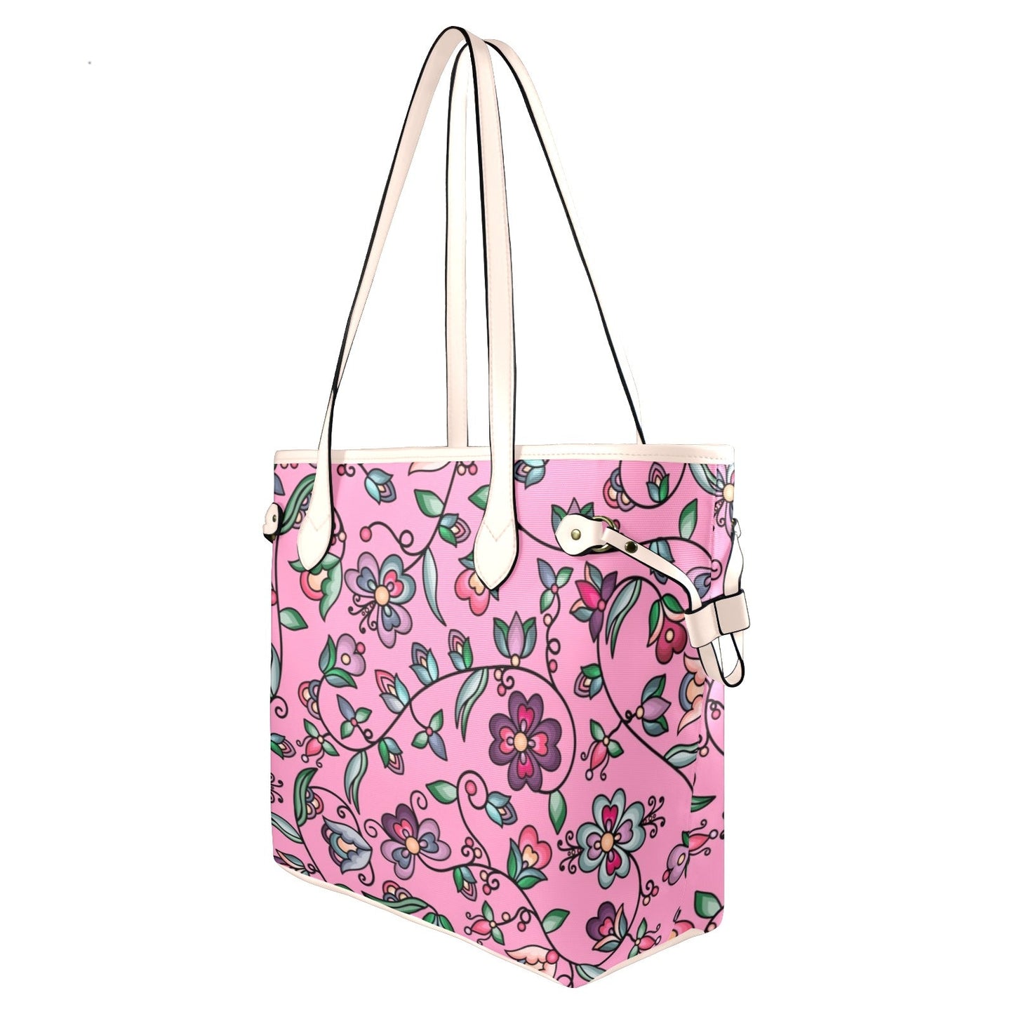 Amber Evening Garland Pink Clover Canvas Tote