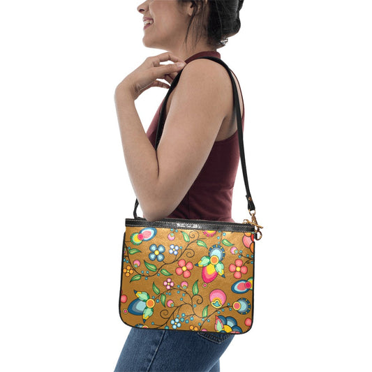Floral Bounty Fall Leaves Small Shoulder Bag