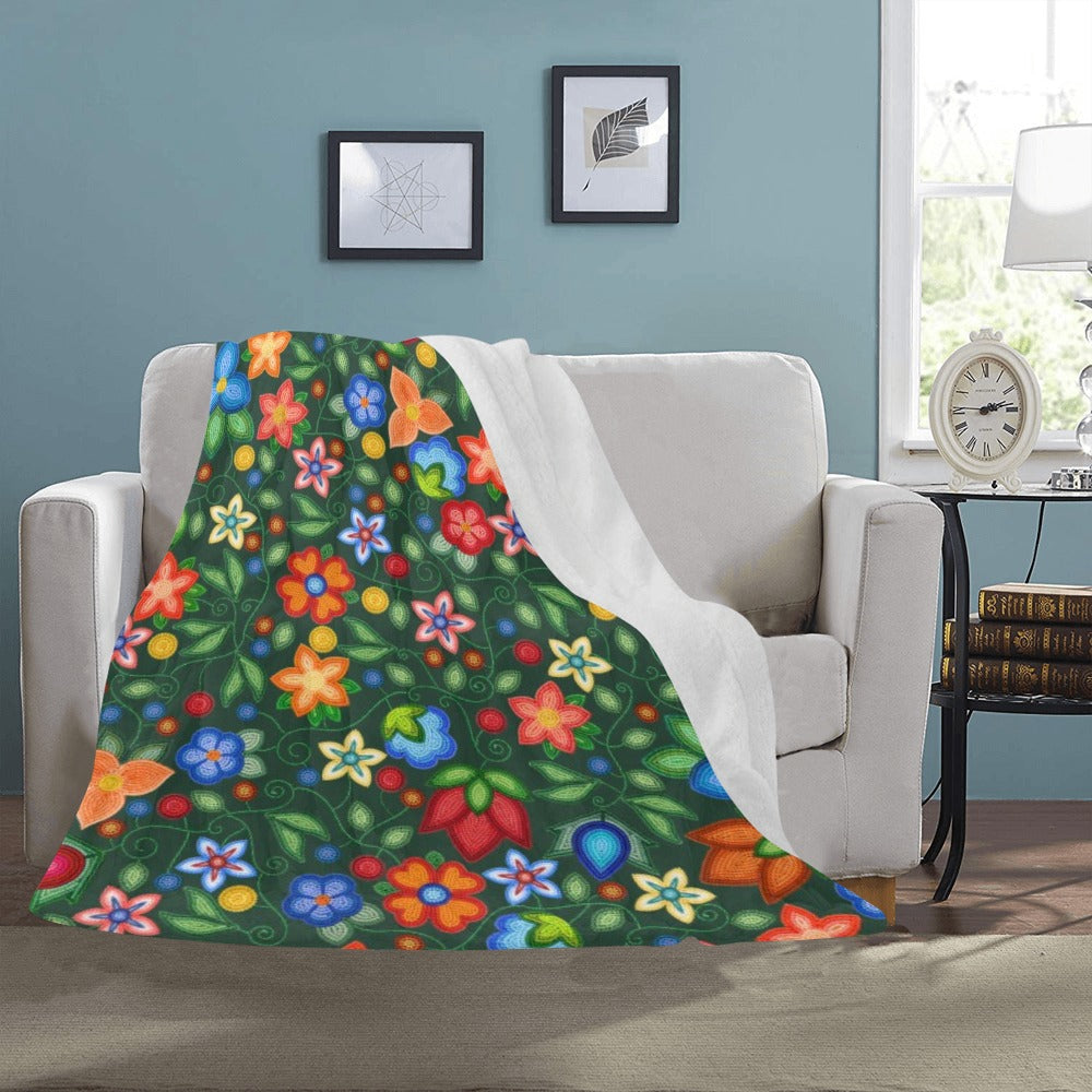 Morning Harmony Forest Large Micro Fleece Blanket
