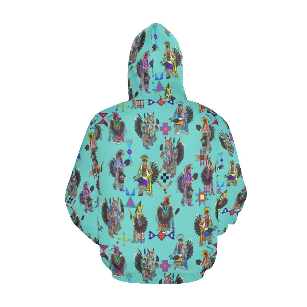 Men's Tradish Dancers Eggshell Blue Hoodie for Men