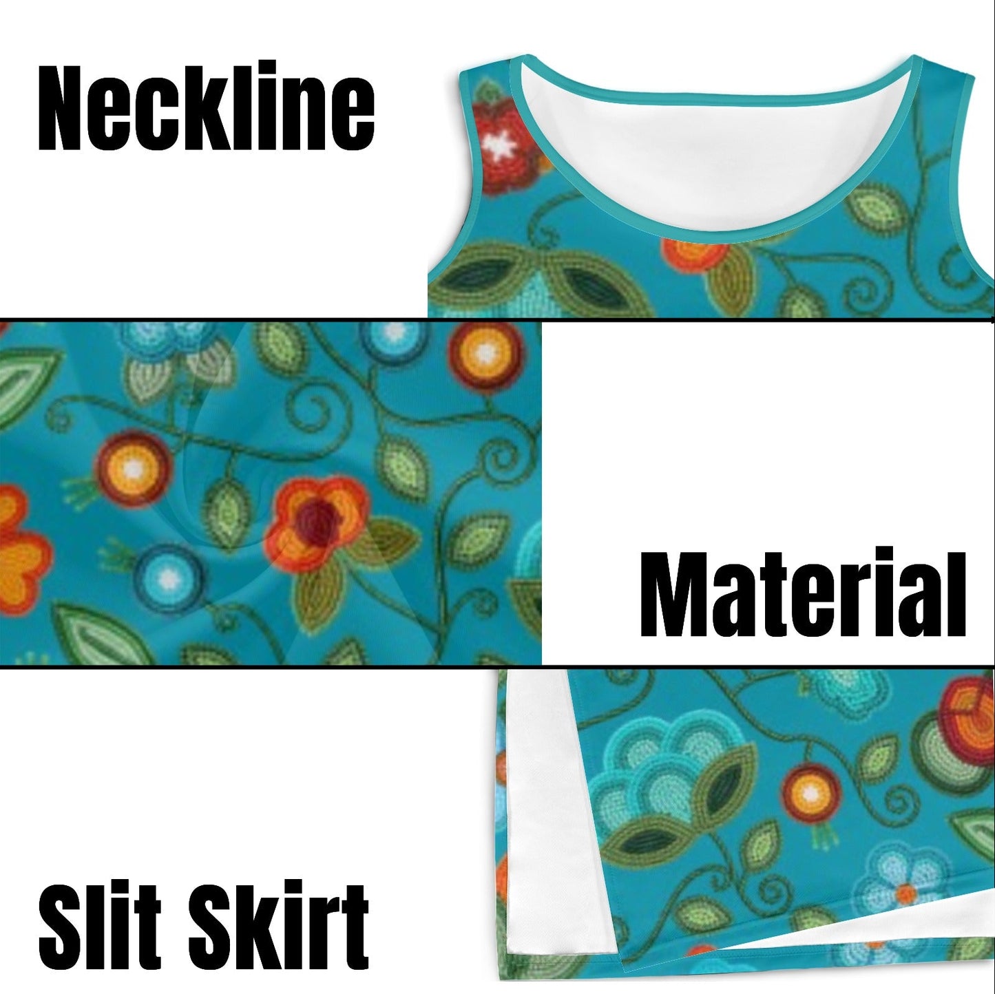 Prairie Fire Petals Ocean Phaedra Dress