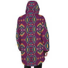 Load image into Gallery viewer, Travois Tipi Berry Unisex Sherpa Lined Hooded Coat
