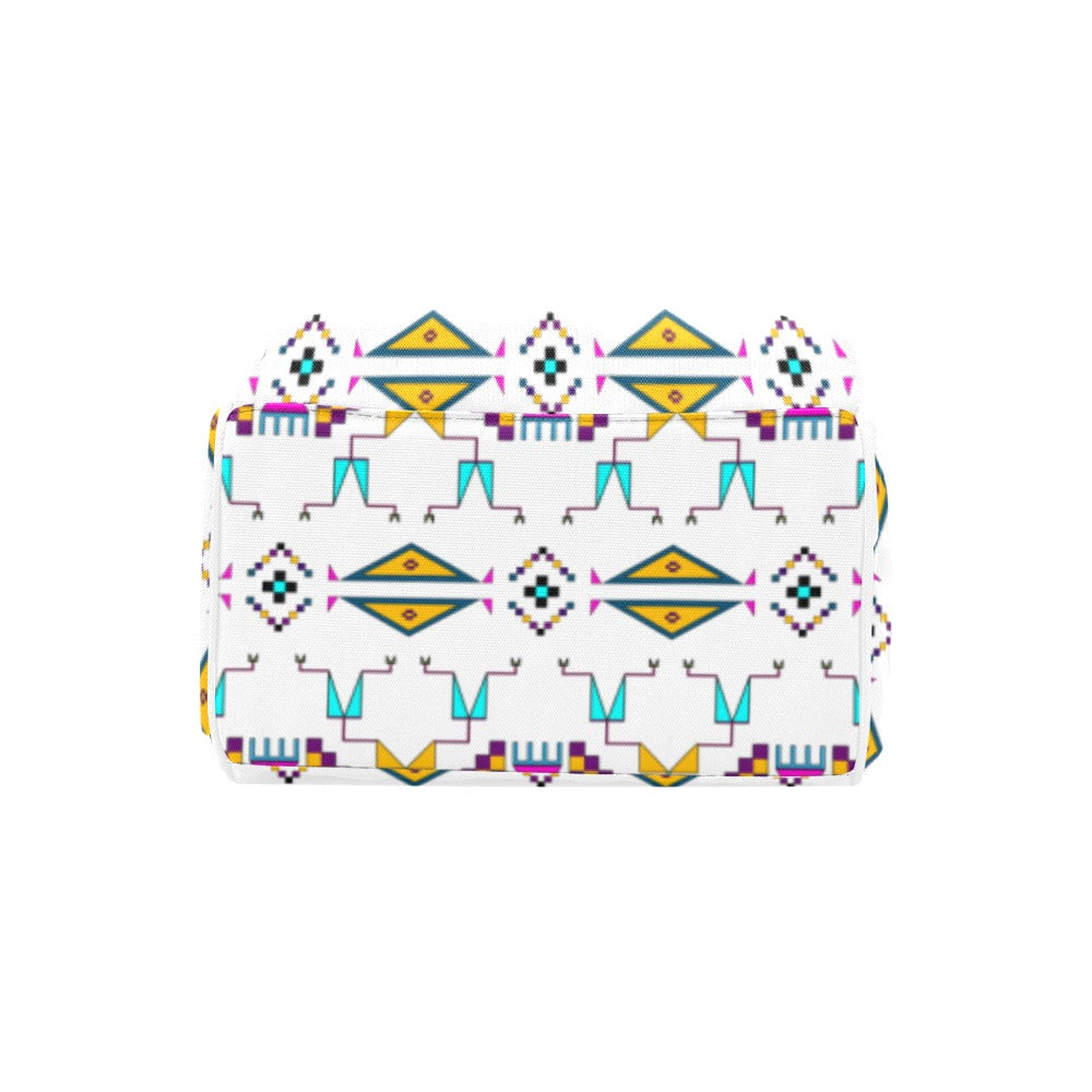 Rite of Passage White Multi-Function Diaper Backpack