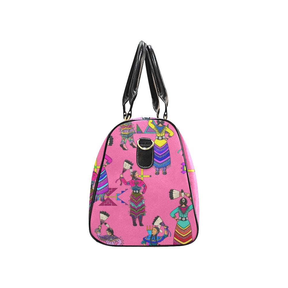 Women's Jingle Dancers Pink Small Travel Bag