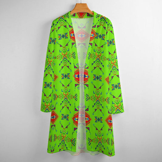 Buffalo Jump Neon Green Cardigan