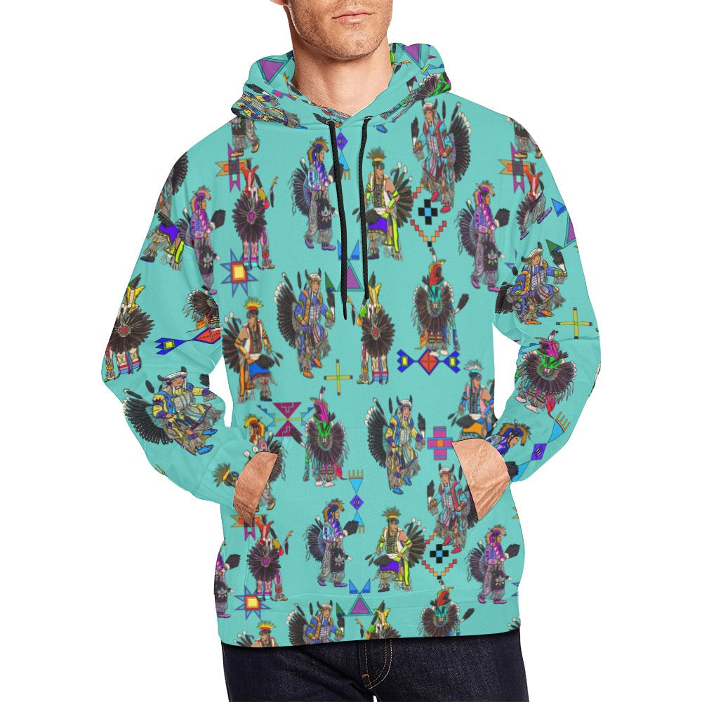Men's Tradish Dancers Eggshell Blue Hoodie for Men